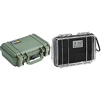 Pelican Select Bundle 1170 Case with Foam (OD Green) 1040 Micro Case (Black/Clear)