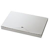 HEADS MSG-PGB1 Gift Box, Plain, W13.4 x H1.2 x D8.9 inches (34 x 3 x 22.5 cm), 20 Sheets, Silver Gray, Post-In Mail-In Compatible, A4 Size, Thickness 1.2 inches (3 cm)