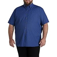 Harbor Bay by DXL Men's Big and Tall Easy-Care Microplaid Sport Shirt