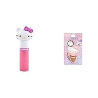 Lip Smacker Hello Kitty Kiwi Swirls Lip Balm Bundle with Ice Cream Cone Lip Gloss