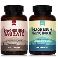 Natural Rhythm Magnesium Taurate 120 Capsules and Magnesium Glycinate 120 Capsules Bundle