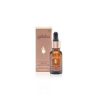 GULSHA REGENERATIVE NIGHT ROSE ELIXIR, Rosa Damascena Essential Oil for Face, Nourishes and Revitalizes the Dehydrated Skin, Increase the Skin Elasticity, Free from Chemicals, All Natural, 0.61 Fl Oz