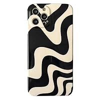 Compatible with iPhone 14 Pro Max for Women, Design Irregular Zebra Pattern Soft Bumper Slim Protective Cover Case for Girls 6.7 Inch（Black and White）