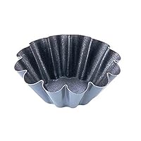 Matfer Bourgeat 12-Fluted Nonstick Brioche Mold, 2-3/8-by-3/4-Inch, 25-Pack