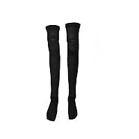 3 Pair Stockings Middle Tube Sock Fit for 1/3 BJD Doll 24inches 60cm SD Doll Ball Joints Dolls Accessories and Doll in Similar Size (Black)
