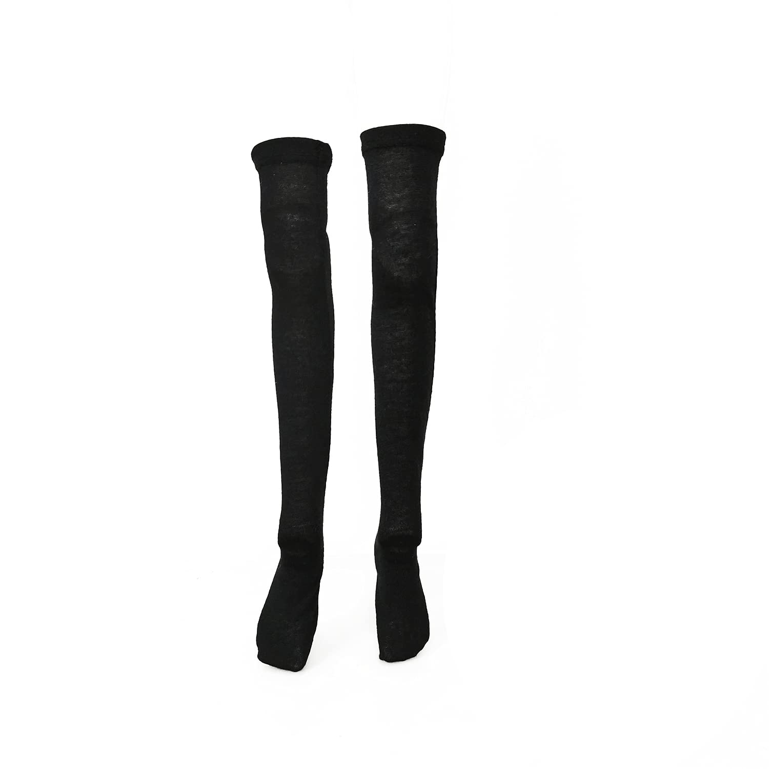 Proudoll 3 Pair Stockings Middle Tube Sock Fit for 1/3 BJD Doll 24inches 60cm SD Doll Ball Joints Dolls Accessories and Doll in Similar Size (Black)