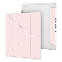 Case Cover for Kindle Scribe 2022 10.2-Inch Ebook Ultra-Thin Magnetic Smart Case for Kindle Scribe 10.2 Folding Stand Built-in Pen Slot All Silicone Case, Pink