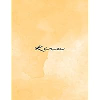 Kira: Personal Name Dot Gird | The Notebook For Writing Journal or Diary Women & Girls Gift for Birthday, For Student | 160 Pages Size 8.5x11inch - V.383
