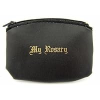 Catholic Leather Zip up Case Rosary Pouch Genuine