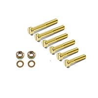 Brass Anti-Static Turntable Cartridge Headshell Mounting Screws Nuts & Washers M2.5 10mm 14mm 18mm