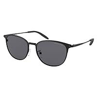 Michael Kors MK1059-120281 Sunglasses CADEN MATTE BLACK w/Solid Dark Grey Polar 54mm
