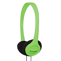 KPH7G Portable On-Ear Headphone with Adjustable Headband - Green, 8.7 x 6.2 x 2.0