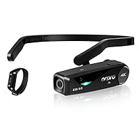 ORDRO EP6 Plus 4K Wearable Video Camera Camcorder Head Mounted Camera FHD 1080P 60FPS Vlog Camera Recorder WiFi Hands-Free Camera Webcam with Remote