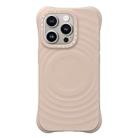 CASETiFY Ripple iPhone 15 Pro Case [ 2X Military Grade Drop Tested/Wave Textured/Compatible with Magsafe ] - Oat