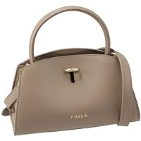 Furla WB00869 BX0053 1257S Tote Bag, Mini GENESI One-Handle Shoulder Bag, Mini Bag, 2-Way Handbag,, beige, (greige)