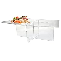 Cross Tier Acrylic Display Rack/Stand - Clear Food Display Stage (5