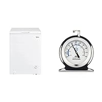 Midea 3.5 cu. ft. Mini Freezer + Camco Refrigerator / Freezer Thermometer