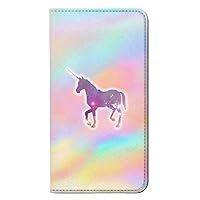 RW3203 Rainbow Unicorn PU Leather Flip Case Cover for Samsung Galaxy S10e