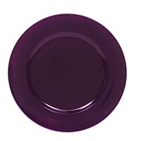 ChargeIt by Jay Metallic Round Charger Plate, Purple