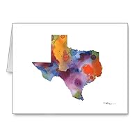 Texas - Set of 10 Note Cards With Envelopes