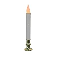 Battery Operated 9-inch LED Candles - 1 Count Flickering Flameless Candles with Timer - Perfect for Indoor Window, Outdoor Patio Home Décor