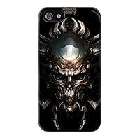 R1027 Hardcore Metal Skull Case Cover for iPhone 5 5S SE