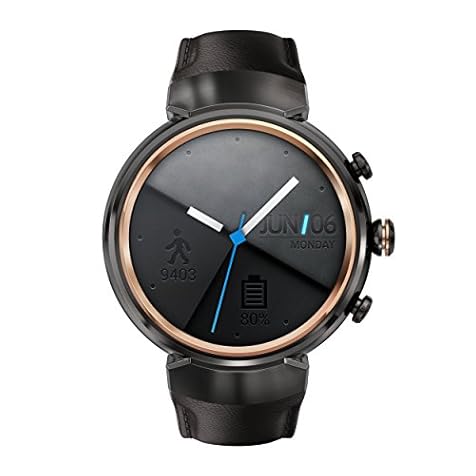 ASUS ZenWatch 3 WI503Q-GL-DB 1.39-inch AMOLED Smart Watch with Dark Brown Leather Strap