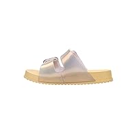 mini melissa Cozy Jelly Slides for Kids - Slip-on Jelly Shoes, Slip On Sandals for Girls, Open Toe Summer Shoes, Adjustable