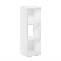 Furinno Pelli Cubic Storage Cabinet, 3x1, 11.61 (D) x 12.24 (W) x 35.94 (H) inches, White