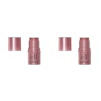 e.l.f., Monochromatic Multi Stick, Creamy, Lightweight, Versatile, Luxurious, Adds Shimmer, Easy To Use On The Go, Blends Effortlessly, Sparkling Rose, 0.17 Oz (Pack of 2)