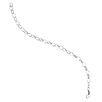 Sterling Silver Rolo Chain Bracelet 5mm - Size 7