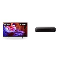Sony 43 Inch 4K Ultra HD TV X85K Series: LED Smart Google TV with Native 120HZ Refresh Rate KD43X85K- 2022 Model BDP-BX370 Blu-ray Disc Player with Built-in Wi-Fi and HDMI Cable