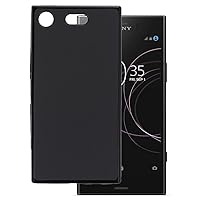 for Sony Xperia XZ1 Compact Ultra Thin Phone Case, Gel Pudding Soft Silicone Phone Case for Xperia XZ1 Compact 4.60 inches (Black)