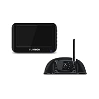 Furrion Vision S Wireless RV Backup Camera System with 5-Inch Monitor, 1 Rear Sharkfin, Infrared Night Vision, Wide-Angle View, Hi-Res, IP65 Waterproof, Motion Detection, Microphone - FOS05TASF