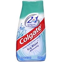 Colgate Toothpaste & Mouthwash2-in-1 ICY Blast Whitening 4.6 oz. (Pack of 12)