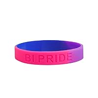 Pride Silicone Bracelet - Support Pride Causes - LGBTQ+ Rainbow Bracelet for Women & Men (1 Bracelet)