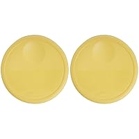 Rubbermaid Commercial Lid (Lid Only) for Round Food Storage Container, Fits 12 Qt. Containers, Yellow (FG573000YEL) (Pack of 2)