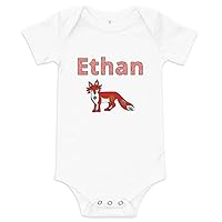 Ethan Personalized Baby Short Sleeve One Piece