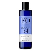 Body Oil: Massage and Moisturize, French Lavender, 8 Ounce