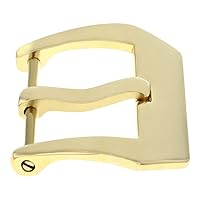 Ewatchparts 24MM STRAP PRE-V SCREW BUCKLE IPG GOLD COMPATIBLE WITH PAM 44MM PANERAI MARINA LUMINOR GMT