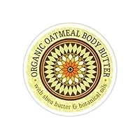 Botanic Body Butter with Shea Butter and Cocoa Butter 8oz Tub (Organic Oatmeal)