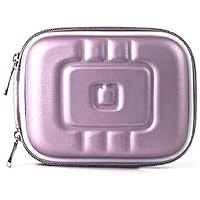 Limited Edition Purple Eva Mini Hard Shell Lightweight Zipper Compact Carrying Protector Case for Canon PowerShot Series Point and Shoot Digital Cameras