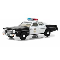 1977 Monaco Metropolitan Police Black and White The Terminator (1984) Movie Hollywood Series Release 19 1/64 Diecast Model Car by Greenlight 44790C