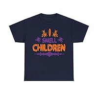 Haunted Nights: I Smell Children on Broomstick Rides - Hocus Pocus Halloween Unisex Pumpkin Roast Cotton T-Shirt