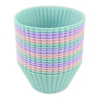 20Pcs Silicone Baking Cups Nonstick and Reusable Silicone Cake Molds