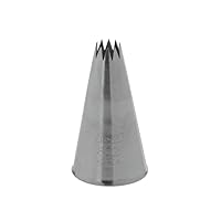 Ateco # 862 - French Star Pastry Tip .25'' Opening Diameter- Stainless Steel