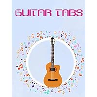 Acoustic Guitar Tabs: Guitar Tab Notebook 104 Page Matte Cover Design White Paper Sheet Size 8.5x11 INCHES ~ Authentic - Tab # Tab Good Prints.