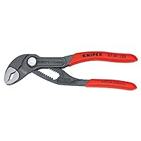 KNIPEX Tools - Cobra Water Pump Pliers (8701125), 5-Inch,Red and Silver