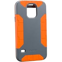 Ventev Fortius, Shock Absorbing Cell Phone Case for Samsung Galaxy S5 - Retail Packaging - Orange/Gray