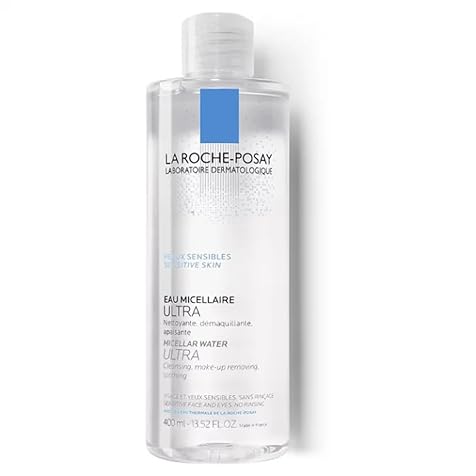 La Roche-Posay Micellar Cleansing Water for Sensitive Skin, Micellar Water Makeup Remover, Cleanses and Hydrates Skin, Gentle Face Toner, Oil Free